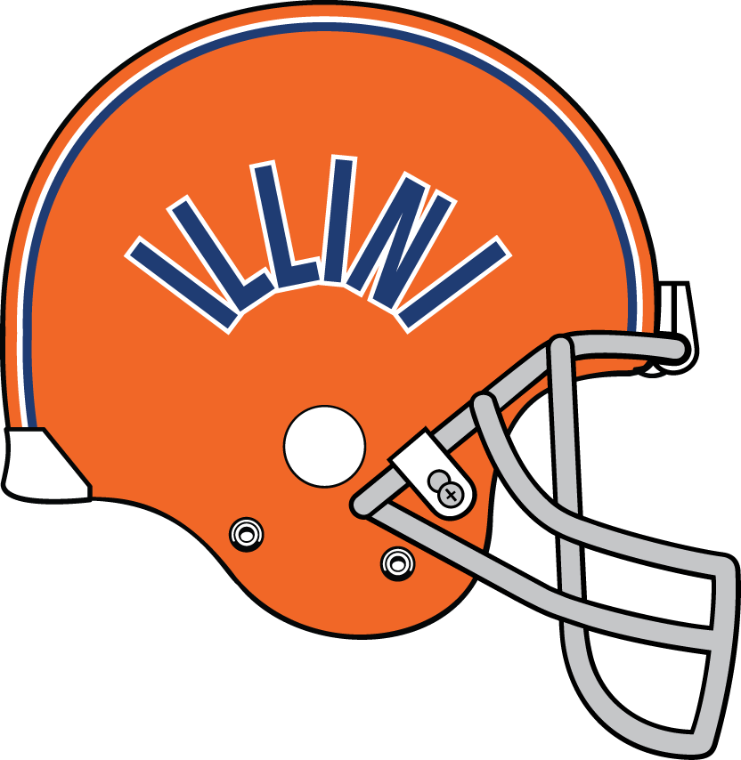 Illinois Fighting Illini 1980-1982 Helmet Logo DIY iron on transfer (heat transfer)